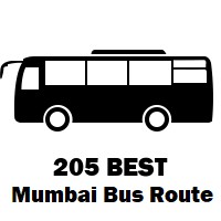 205 Bus route Mumbai Jogeshwari Bus Station to Jogeshwari Bus Station