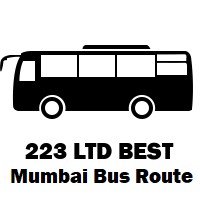 223 LTD Bus route Mumbai Seven Bungalows Bus Station to Samata Nagar (Kndvli)