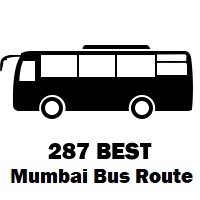287 Bus route Mumbai Kandivali Bus Station ( E ) to E.S.I.S.Hospital (Thakur Village)