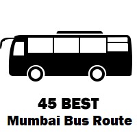45 Bus route Mumbai Mantralaya to Anik Depot