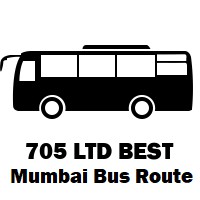 705 LTD Bus route Mumbai Jai Maharashtra Nagar to Western Park