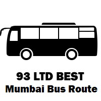 93 LTD Bus route Mumbai Mantralaya to Govandi Bus Station