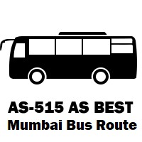 AS-515 AS Bus route Mumbai Santacruz Depot to C.B.D. Belapur Bus Station