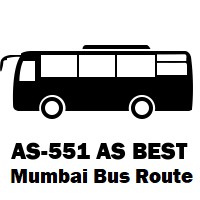 AS-551 AS Bus route Mumbai Marol Depot to Vashi Railway Station