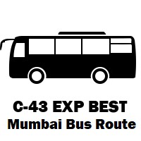 C-43 EXP Bus route Mumbai Rani Laxmibai Chowk / Sion to Mumbra Police Station