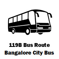 119B BMTC Bus route K R Market to Chinnappa Garden