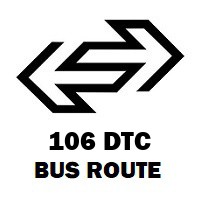 106 DTC Bus Route Fatehpuri to Qutab Garh Border
