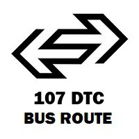 107 DTC Bus Route Katevda Crossing to Fatehpuri