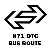 871 DTC Bus Route Nizamuddin Railway Station to Vikaspuri Block H 3