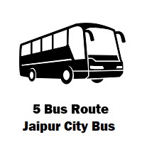5 Bus route Jaipur Kunda to Collectrate