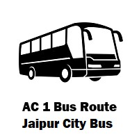AC 1 Bus route Jaipur Sanganer to Kukas