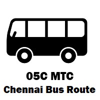 05C Bus route Chennai Broadway to Taramani