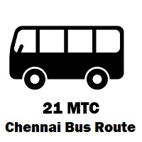 21 Bus route Chennai High Court to Mandaveli