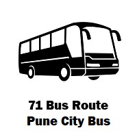 71 Bus route Pune Rajiv Gandhi Nagar Upper Depot to Kothrud Depot