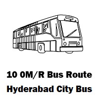 10 0M/R Bus route Hyderabad Snehapuri Colony Bus Stop to Nampally