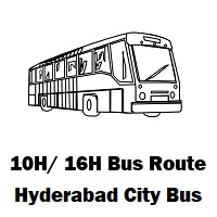 10H/ 16H Bus route Hyderabad Kondapur(Ghatkesar) to Ecil Bus Stop