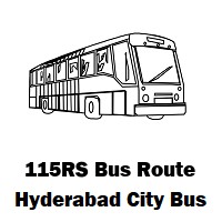 115RS Bus route Hyderabad Vivek Nagar to Koti Bus Stop