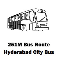 251M Bus route Hyderabad Afzalgunj Bus Stop to Muchintala
