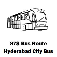 87S Bus route Hyderabad Charminar Bus Stop to Secunderabad Junction