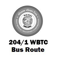 204/1 Bus route Kolkata Rajabazar to Chetla