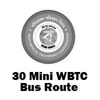 30 Mini Bus route Kolkata Jagadishpur to Dharamtala