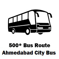 500* AMTS Bus route Lal Darwaja Terminus to Lal Darwaja Terminus (Anticircular Route)