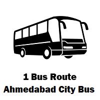 1 AMTS Bus route Lal Darwaja to Ratan Park (Gayatri Vidya Mandir Route)