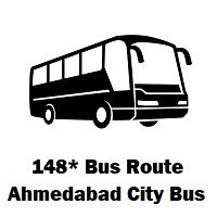 148* AMTS Bus route Kathvada Gaam to Sarangpur Terminus