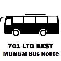 701 LTD Bus route Mumbai Kandivali Bus Station ( E ) to Kandivali Bus Station ( E )