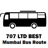 707 LTD Bus route Mumbai Santacruz Depot to Bhayander Phatak (Police Chowky)