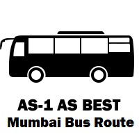 AS-1 AS Bus route Mumbai Backbay Depot to Cadbury Junction