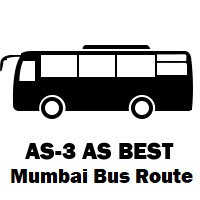 AS-3 AS Bus route Mumbai Nehru Planetarium to Cadbury Junction