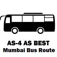 AS-4 AS Bus route Mumbai Backbay Depot to Goregaon / Oshiwara Depot