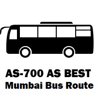AS-700 AS Bus route Mumbai Magathane Depot to Thane Station (East)