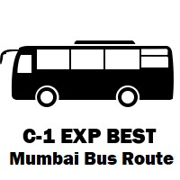 C-1 EXP Bus route Mumbai Backbay Depot to Domestic Airport Terminal 1 B