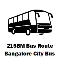 215BM BMTC Bus route Kempegowda Bus Station/Majestic to Rbi Layout