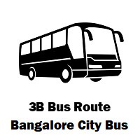 3B BMTC Bus route Jayanagar 9th Block to Srividyanagar