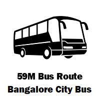 59M BMTC Bus route K R Market to Nayandahalli Temple Circle