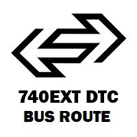 740EXT DTC Bus Route Anand Vihar Isbt to Uttam Nagar Terminal