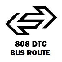 808 DTC Bus Route Tilak Nagar to Mangolpuri Block Q