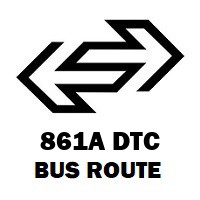 861A DTC Bus Route Tilak Nagar to Jahangirpuri Block E