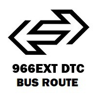 966EXT DTC Bus Route Nizamuddin Railway Station to Mangolpuri Block Q