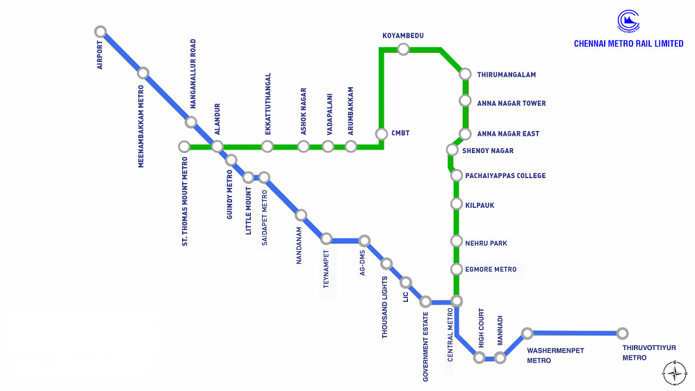 Chennai Metro Map