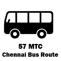 57 Bus route Chennai V. Nagar to Red Hills