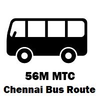 56M Bus route Chennai V. Nagar to Vichoor