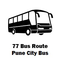 77 Bus route Pune Shivajinagar Station to Ganpati Matha