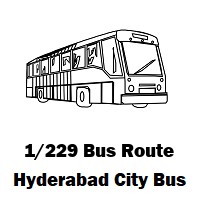 1/229 Bus route Hyderabad Medchal to Afzalgunj Bus Stop