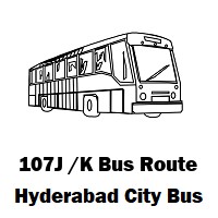 107J /K Bus route Hyderabad Jbs Bus Stop to Khagazghat
