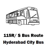 115R/ S Bus route Hyderabad Ramanthapur Colony Bus Stop to Koti Bus Stop