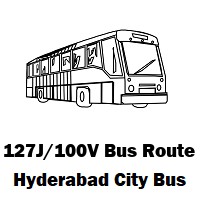 127J/100V Bus route Hyderabad Ngos Colony Bus Stop to Jubilee Checkpost Bus Stop
